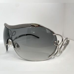 Roberto Cavalli Silver-Tone Lacedemone Sunglasses - Vintage